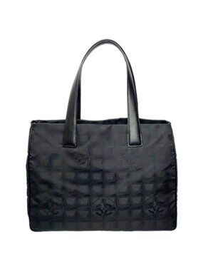 Chanel Tote New Travel Black Nylon Jacquard